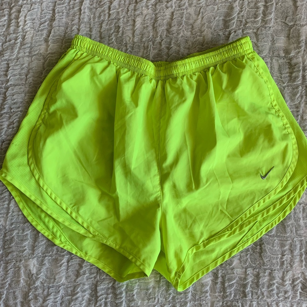 Nike neon shorts size M